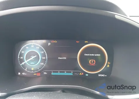 2021 Hyundai Santa Fe Hybrid Blue из США, поврежденный, VIN KM8S2DA14MU005973